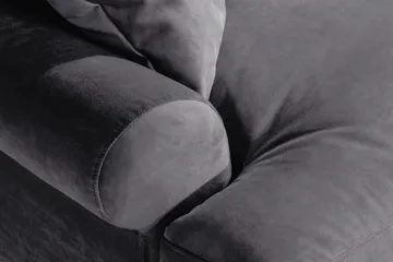 Andrew Loveseat Sammet - Mörkgrå/Mässing - Products - Möbler - Fåtölj & stolar - Fåtölj - Sammetsfåtölj