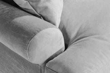 Andrew Loveseat Sammet - Silvergrå/Mässing - Products - Möbler - Fåtölj & stolar - Fåtölj - Sammetsfåtölj
