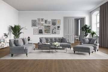 Andrew Sammetsfåtölj - Amber/Krom - Products - Möbler - Fåtölj & stolar - Fåtölj - Sammetsfåtölj