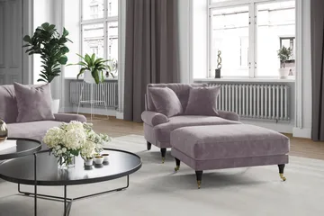 Andrew Sammetsfåtölj - Midnattsblå/Mässing - Products - Möbler - Fåtölj & stolar - Fåtölj - Sammetsfåtölj