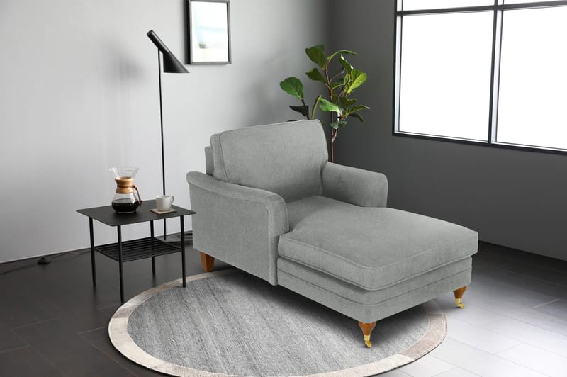 Chaiselounge Howard Watford Deluxe - Grå - Grå - Products - Möbler - Fåtölj & stolar - Fåtölj - Liggfåtölj
