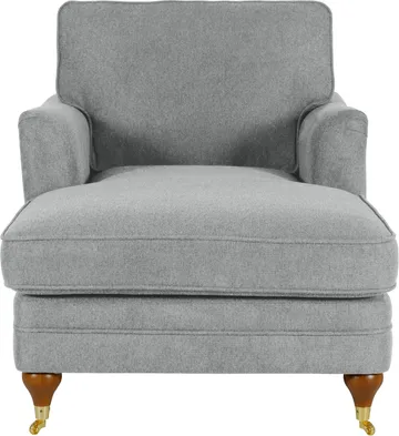 Chaiselounge Howard Watford Deluxe - Grå - Grå - Products - Möbler - Fåtölj & stolar - Fåtölj - Liggfåtölj