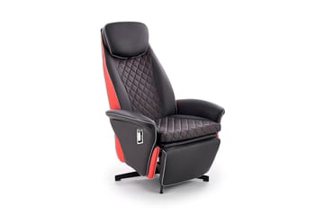 Chatsworth Reclinerfåtölj Ecoläder - Svart/Röd - Products - Möbler - Fåtölj & stolar - Fåtölj - Biofåtölj & reclinerfåtölj