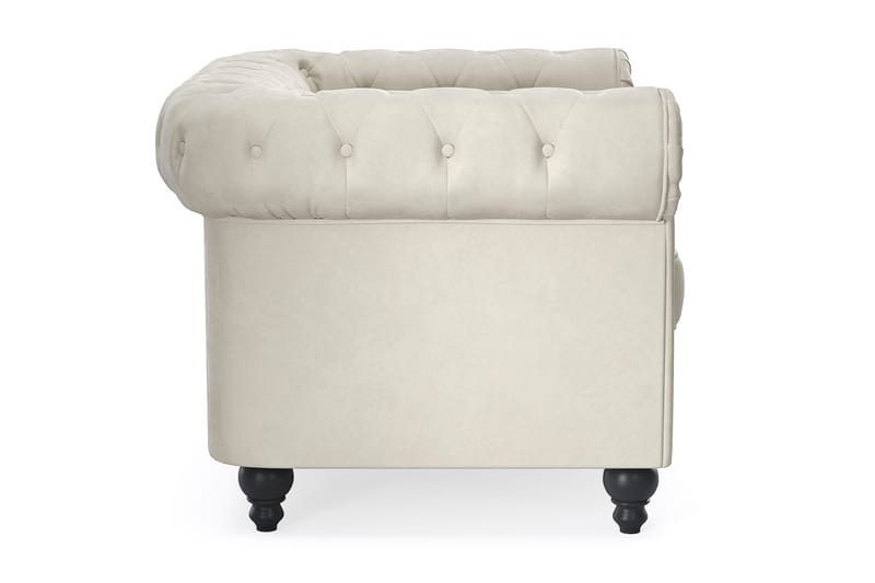 Chesterfield Lyx Stor skön djup sammetsfåtölj - Fåtölj till vardagsrum - Beige - Products - Möbler - Fåtölj & stolar - Fåtölj - Chesterfield fåtölj