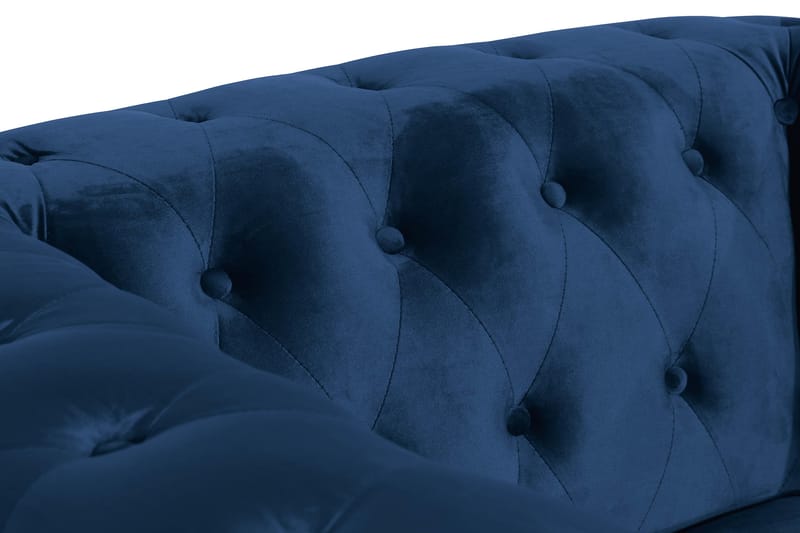 Chesterfield Lyx Stor skön djup sammetsfåtölj - Fåtölj till vardagsrum - Blå - Products - Möbler - Fåtölj & stolar - Fåtölj - Chesterfield fåtölj