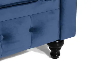 Chesterfield Lyx Stor skön djup sammetsfåtölj - Fåtölj till vardagsrum - Blå - Products - Möbler - Fåtölj & stolar - Fåtölj - Chesterfield fåtölj