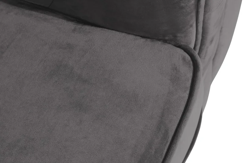 Chesterfield Lyx Stor skön djup sammetsfåtölj - Fåtölj till vardagsrum - Mörkgrå - Products - Möbler - Fåtölj & stolar - Fåtölj - Chesterfield fåtölj