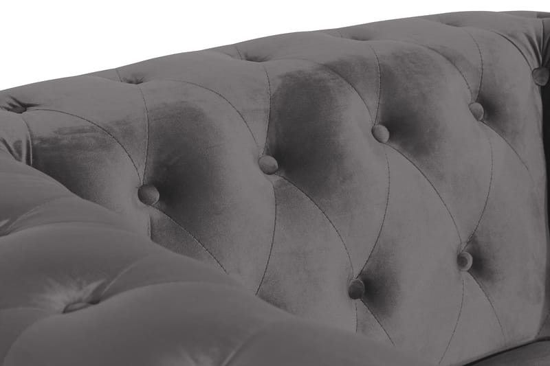 Chesterfield Lyx Stor skön djup sammetsfåtölj - Fåtölj till vardagsrum - Mörkgrå - Products - Möbler - Fåtölj & stolar - Fåtölj - Chesterfield fåtölj