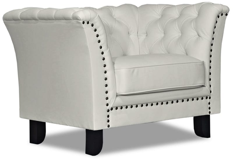 Chesterfieldfåtölj Chester Bridge i PU - Vit/Cream - Products - Möbler - Fåtölj & stolar - Fåtölj - Chesterfield fåtölj