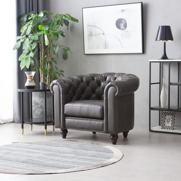 Clubfåtölj chesterfield mörkbrun PU - Products - Möbler - Fåtölj & stolar - Fåtölj - Chesterfield fåtölj