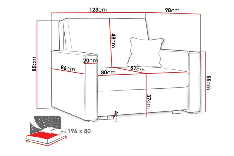 Denegal Bäddfåtölj Brown - Products - Möbler - Fåtölj & stolar - Fåtölj - Bäddfåtölj