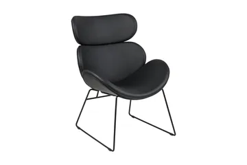 Deprema Fåtölj - Svart - Products - Möbler - Fåtölj & stolar - Fåtölj - Skinnfåtölj & läderfåtölj