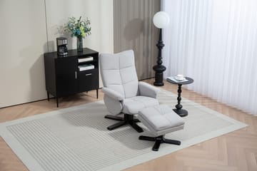 Duva ställbar fåtölj med fotpall - Grå - Grå - Products - Möbler - Fåtölj & stolar - Fåtölj - Biofåtölj & reclinerfåtölj