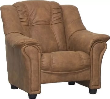 Fåtölj brunt microfiber tyg - Rom - Brun - Products - Möbler - Fåtölj & stolar - Fåtölj - Clubfåtölj