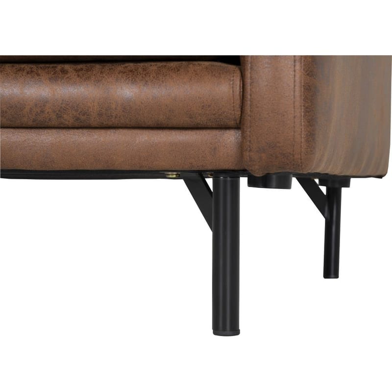 Fåtölj brunt vintage - Brunt ecoläder - Products - Möbler - Fåtölj & stolar - Fåtölj - Clubfåtölj