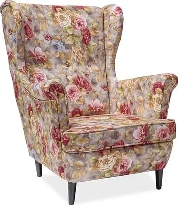 Fåtölj med blommigt tyg - Products - Möbler - Fåtölj & stolar - Fåtölj - Öronlappsfåtölj