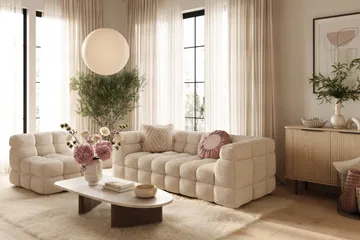 Elise Bubblig Fåtölj - Beige - Products - Möbler - Fåtölj & stolar - Fåtölj - Fåtölj utan armstöd