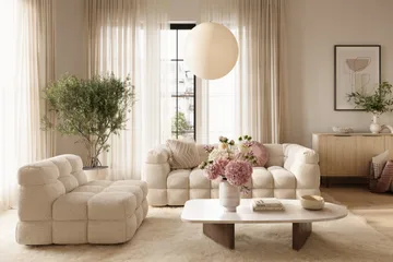 Elise Bubblig Fåtölj - Beige - Products - Möbler - Fåtölj & stolar - Fåtölj - Fåtölj utan armstöd