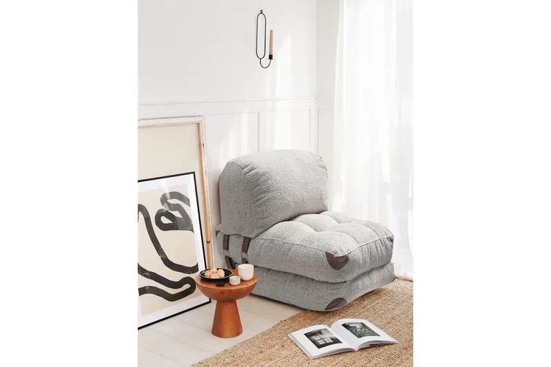 Fold Teddy Bäddfåtölj Grå - Grå - Products - Möbler - Fåtölj & stolar - Fåtölj - Bäddfåtölj