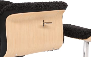 Hagön reclinerfåtölj med fotpall - Svart/oljad ek - Antracit teddy - Products - Möbler - Fåtölj & stolar - Fåtölj - Biofåtölj & reclinerfåtölj