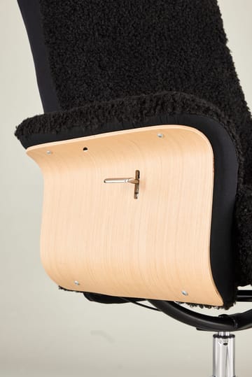 Hagön reclinerfåtölj med fotpall - Svart/oljad ek - Antracit teddy - Products - Möbler - Fåtölj & stolar - Fåtölj - Biofåtölj & reclinerfåtölj