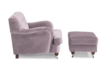 Howard Riviera Fåtölj med Fotpall - Lila - Products - Möbler - Fåtölj & stolar - Fåtölj - Fåtölj med fotpall