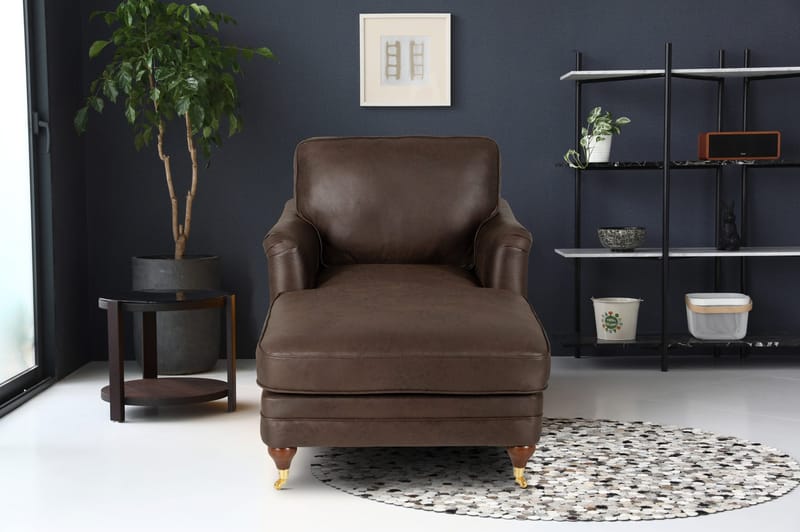 Howard Watford Deluxe divanfåtölj - Vintagebrunt konstläder - Vintagebrun - Products - Möbler - Fåtölj & stolar - Fåtölj - Liggfåtölj
