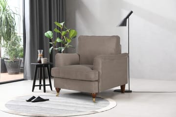 Howard Watford Deluxe fåtölj - Ljusbrun manchester - Products - Möbler - Fåtölj & stolar - Fåtölj - Howard fåtölj