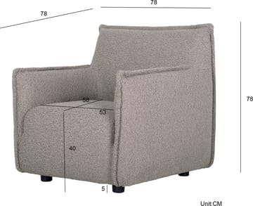 Fåtölj i bouclè - Products - Möbler - Fåtölj & stolar - Fåtölj