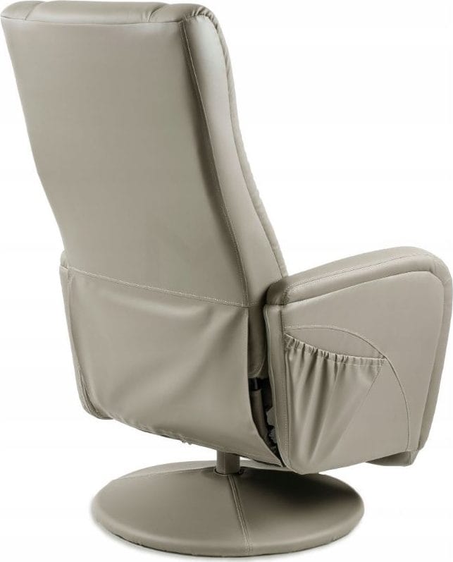 Massagefåtölj i beige PVC med fjärrkontroll - Cappuccino - Products - Möbler - Fåtölj & stolar - Fåtölj - Massagestol & massagefåtölj