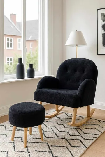 Noral Gungfåtölj med fotpall