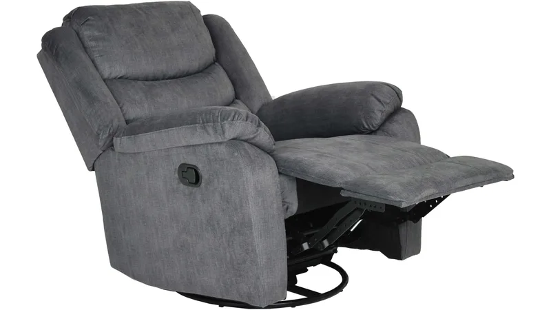 Olvani Reclinerfåtölj i tyg manuell - Grå - Products - Möbler - Fåtölj & stolar - Fåtölj - Biofåtölj & reclinerfåtölj