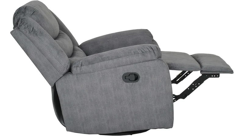 Olvani Reclinerfåtölj i tyg manuell - Grå - Products - Möbler - Fåtölj & stolar - Fåtölj - Biofåtölj & reclinerfåtölj