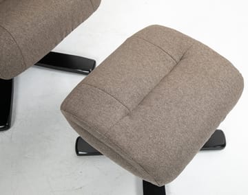 Oslo reclinerfåtölj med pall i mörkbeige tyg - Mörkbeige - Products - Möbler - Fåtölj & stolar - Fåtölj - Biofåtölj & reclinerfåtölj