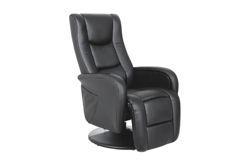 Pulsar Reclinerfåtölj Konstläder, Svart