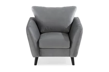 Trend Fåtölj - Ljusgrå Sammet - Products - Möbler - Fåtölj & stolar - Fåtölj