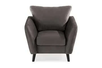 Trend Fåtölj - Mörkgrå Sammet - Products - Möbler - Fåtölj & stolar - Fåtölj