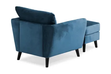 Trend Fåtölj med Fotpall - Midnattsblå Sammet - Products - Möbler - Fåtölj & stolar - Fåtölj - Fåtölj med fotpall