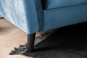 Trend Fåtölj med Fotpall - Midnattsblå Sammet - Products - Möbler - Fåtölj & stolar - Fåtölj - Fåtölj med fotpall