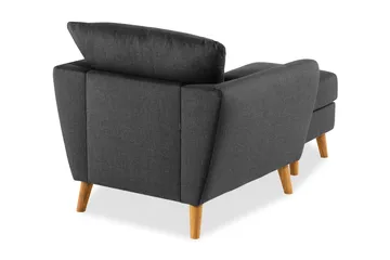 Trend Soffgrupp Fåtölj med Fotpall - Svart - Products - Möbler - Fåtölj & stolar - Fåtölj - Fåtölj med fotpall