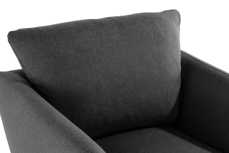 Trend Soffgrupp Fåtölj med Fotpall - Svart - Products - Möbler - Fåtölj & stolar - Fåtölj - Fåtölj med fotpall