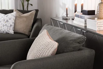 Trend Soffgrupp Fåtölj med Fotpall - Svart - Products - Möbler - Fåtölj & stolar - Fåtölj - Fåtölj med fotpall
