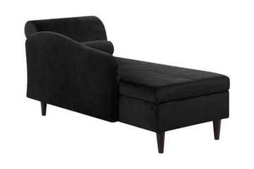 Tyland Schäslong Höger - Svart - Products - Möbler - Fåtölj & stolar - Fåtölj - Liggfåtölj