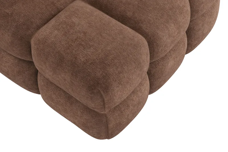 XS23-003 armchair teddy fabric Andrarum Brown VALUE_MISSING_15390 - Products - Möbler - Fåtölj & stolar - Fåtölj - Fåtölj utan armstöd