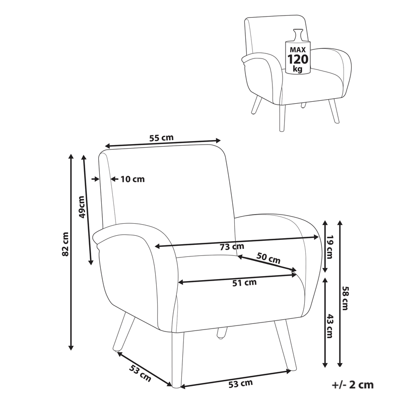 Fåtölj Plassen - Ljusbeige - Products - Möbler - Fåtölj & stolar - Fåtölj