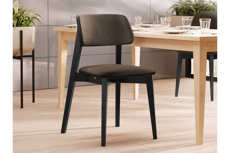 Ferrara Matstol - Brun/Svart - Products - Möbler - Fåtölj & stolar - Matstol & köksstol