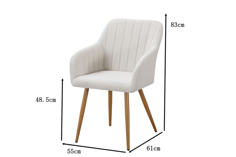 Filippa Matstol - Vit - Products - Möbler - Fåtölj & stolar - Karmstol