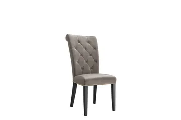 Garvin Matstol - Grå/Svart - Products - Möbler - Fåtölj & stolar - Matstol & köksstol