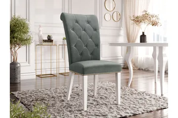 Garvin Matstol - Grå/Vit - Products - Möbler - Fåtölj & stolar - Matstol & köksstol