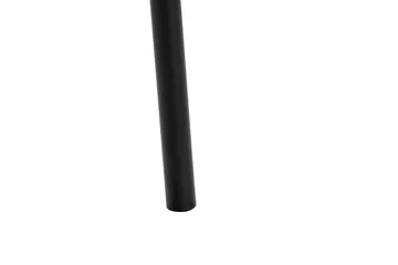 Gemmiano Matstol & Köksstol i Bouclé Teddy med Svarta Metallben - Vit - Products - Möbler - Fåtölj & stolar - Matstol & köksstol